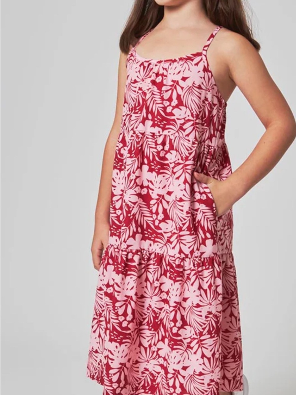 Mondetta The Girls' Soft Luxe 3-Tier Dress in Size Medium